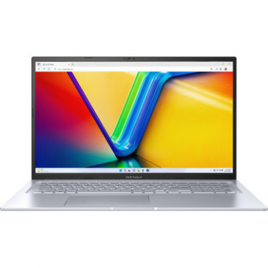 Ноутбук ASUS Vivobook 17X M3704YA-AU159 17.3" FHD IPS, AMD R5-7430U, 16GB, F1TB, UMA, noOS, Сріблястий-11-зображення