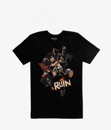 Футболка COD "Black Ops 4 T-Shirt Ruin Knock Black", размер L-1-изображение