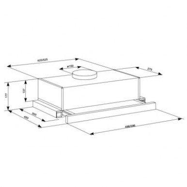 Витяжка кухонна Eleyus LOTUS 1000 60 BL-15-зображення
