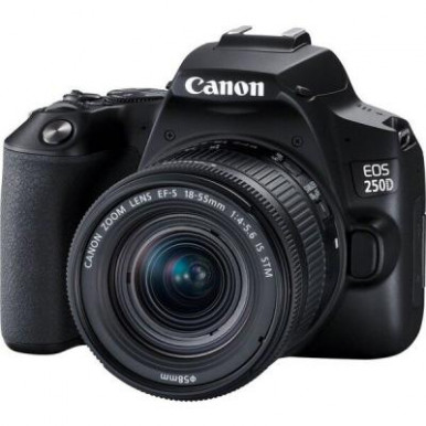 Цифровий фотоапарат Canon EOS 250D kit 18-55 IS STM Black (3454C007)-12-зображення