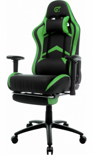 Кресло игровое GT Racer X-2534-F Black/Green-22-изображение