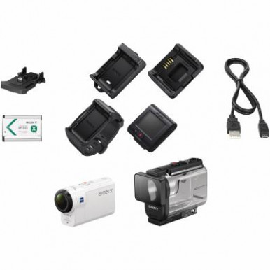 Цифр. видеокамера экстрим Sony HDR-AS300 c пультом д/у RM-LVR3-15-изображение