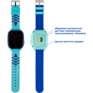 Смарт-часы Amigo GO005 4G WIFI Kids waterproof Thermometer Blue (747017)-12-изображение