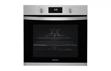 Духовка электр. Indesit IFW3844HIX, 60см, 71л, A+,  Гриль , Емаль легкого очищення, Диспл., Конвекція, Нерж-6-зображення