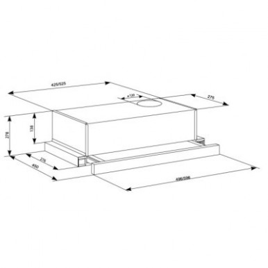 Витяжка кухонна Eleyus BREEZE 470 60 BR-15-зображення