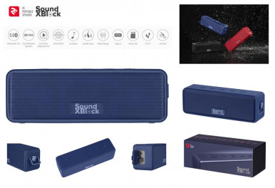 Акустична система 2E SoundXBlock TWS, MP3, Wireless, Waterproof Blue-1-зображення