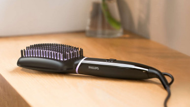 Щітка-випрямляч Philips StyleCare Essential, 52Вт, темп.режимів-2, 170-200С, кераміка, чорний-19-зображення