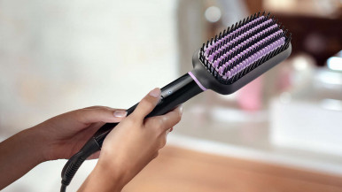Щітка-випрямляч Philips StyleCare Essential, 52Вт, темп.режимів-2, 170-200С, кераміка, чорний-18-зображення