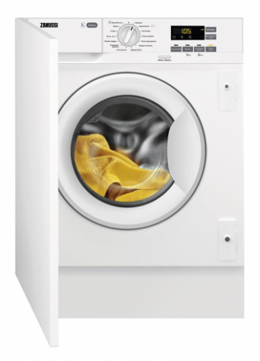 Пральна машина Zanussi вбудована фронтальна, 7кг, 1200, A+++, 60см, дисплей, білий-1-зображення