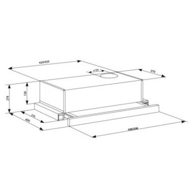 Витяжка кухонна Eleyus BREEZE 470 60 WH-33-зображення