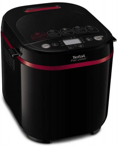 Хлебопечка Tefal PainPlaisir 650Вт, программ-17, макс.вес -1кг, форма-прямоугольник, пластик, черный-1-изображение