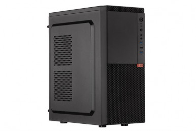 Корпус 2E Alfa E130 без БЖ 2xUSB3.0, 1xUSB2.0, 1x80мм, VGA 320мм, ATX, чорний-1-зображення