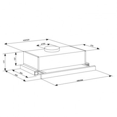 Витяжка кухонна Eleyus BREEZE 700 50 BR-15-зображення