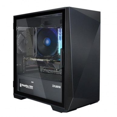 Корпус Zalman Z1 Iceberg без БП 2xUSB3.0, 1xUSB2.0 3x120мм VGA 330мм LCS ready TG Side Panel mATX чёрный-1-изображение