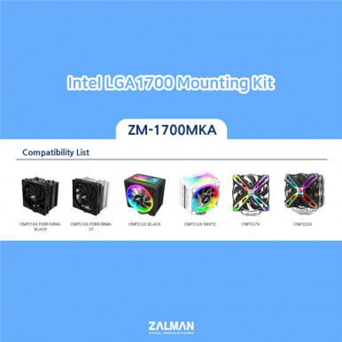 Кріплення для LGA1700 Zalman ZM-1700MKA, CNPS10X Performa/White, CNPS10X Performa ST, CNPS16X/White, CNPS17X, CNPS20X-1-зображення