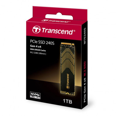 Накопичувач SSD Transcend M.2 1TB PCIe 4.0 MTE240S + розсіювач-1-зображення