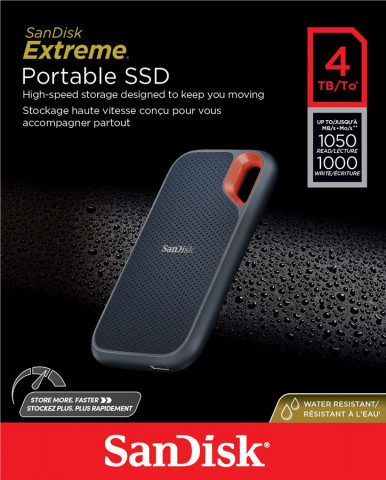 Портативний SSD SanDisk 4TB USB 3.2 Gen 2 Type-C E61 R1050/W1000MB/s IP55-1-зображення