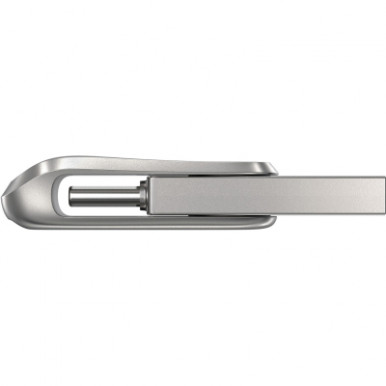 Накопичувач SanDisk  128GB USB 3.1 Type-A + Type-C Dual Drive Luxe Срібний-15-зображення