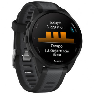 Смарт-годинник Garmin Forerunner 165 Music, Black/Slate Grey, GPS (010-02863-30)-17-зображення