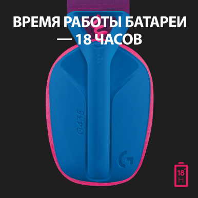 Гарнітура Logitech G435 Lightspeed Wireless Gaming - Blue (981-001062)-13-зображення