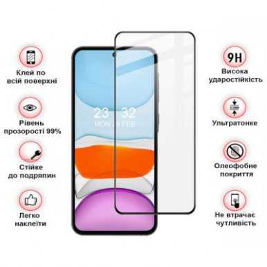 Стекло защитное BeCover Samsung Galaxy A55 5G SM-A556 Black (710932)-11-изображение