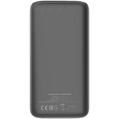 Батарея універсальна Canyon PB-301 30000mAh PD/20W, QC/3.0 (CNE-CPB301B)-7-зображення