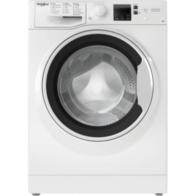 Пральна машина Whirlpool фронтальна, 6кг, 1200, A+++, 43см, дисплей, інвертор, люк чорний, білий-6-зображення