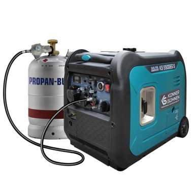 Генератор газобензиновий інверторний Konner&Sohnen KS 5500iEG S, 230В, 5.5кВт, електростартер, 52.5кг-1-зображення