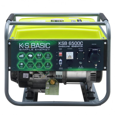 Генератор бензиновий Konner&Sohnen  Basic  KSB 6500C, 230В, 5.5кВт, ручний запуск, 66.6кг-1-зображення