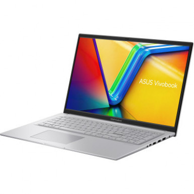 Ноутбук ASUS Vivobook 17 X1704ZA-AU144 17.3" FHD IPS, Intel i3-1215U, 8GB, F512GB, UMA, noOS, Сріблястий-19-зображення