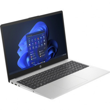 Ноутбук HP 250-G10 15.6" FHD IPS AG, Intel i5-1334U, 8GB, F512GB, UMA, Win11P, сріблястий-8-зображення