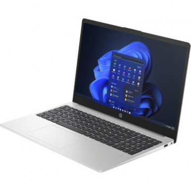 Ноутбук HP 250-G10 15.6" FHD IPS AG, Intel i5-1334U, 8GB, F512GB, UMA, Win11P, сріблястий-9-зображення