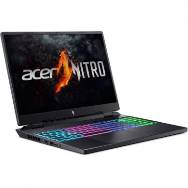 Ноутбук Acer Nitro 16 AN16-42 16" WUXGA IPS, AMD R7-8845HS, 32GB, F1TB, NVD4060-8, Lin, чорний-10-зображення