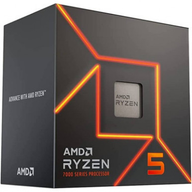 Центральний процесор AMD Ryzen 5 7600 6C/12T 3.8/5.1GHz Boost 32Mb Radeon Graphics AM5 65W Wraith Stealth cooler Box-5-зображення