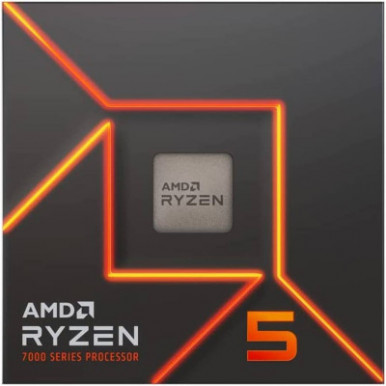 Центральний процесор AMD Ryzen 5 7600 6C/12T 3.8/5.1GHz Boost 32Mb Radeon Graphics AM5 65W Wraith Stealth cooler Box-3-зображення