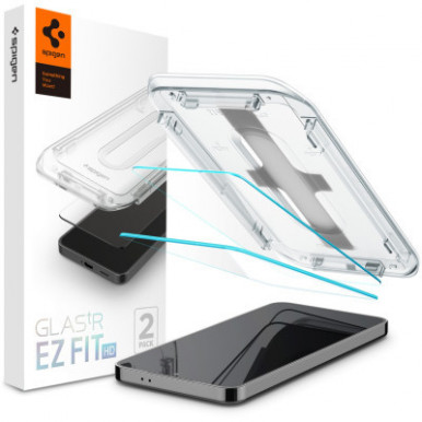 Стекло защитное Spigen Samsung Galaxy S24+ tR EZ Fit HD (2 Pack) (AGL07432)-7-изображение