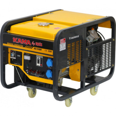 Генератор KAMA KGL13500FE, 230V, 50Hz, 10,5kW, 13,5KVA, 25L (KGL13500FE)-1-зображення