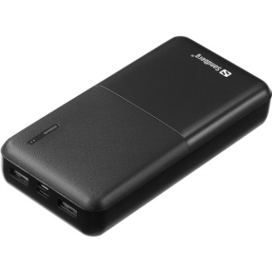 Батарея универсальная Sandberg 20000mAh, Saver, USB-C, Micro-USB, output: USB-A*2 Total 5V/2.4A (320-42)-2-изображение