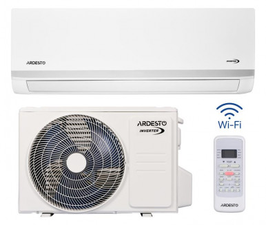 Кондиционер Ardesto ACM-24INV-R32-WF-AG-S 70м2 инвертор 24000BTU 7.0кВт A++/A+ -15°С Wi-Fi R32 белый-1-изображение