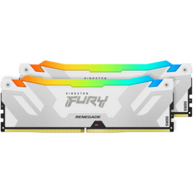 Модуль памяти для компьютера DDR5 64GB (2x32GB) 6000 MHz Renegade RGB White XMP Kingston Fury (ex.HyperX) (KF560C32RWAK2-64)-10-изображение