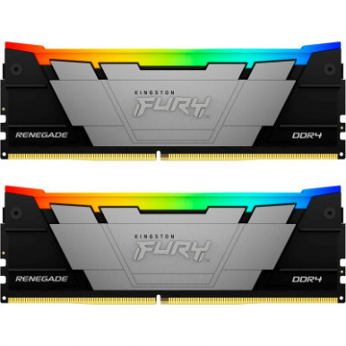 Модуль памяти для компьютера DDR4 16GB (2x8GB) 3200 MHz Renegate RGB Kingston Fury (ex.HyperX) (KF432C16RB2AK2/16)-4-изображение