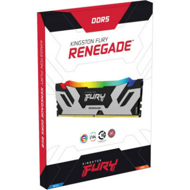 Модуль пам'яті для комп'ютера DDR5 32GB (2x16GB) 6800 MHz Renegade RGB XMP Kingston Fury (ex.HyperX) (KF568C36RSAK2-32)-8-зображення