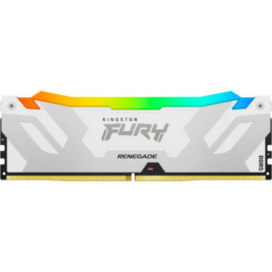 Модуль пам'яті для комп'ютера DDR5 16GB 7200 MHz Renegade RGB White XMP Kingston Fury (ex.HyperX) (KF572C38RWA-16)-5-зображення