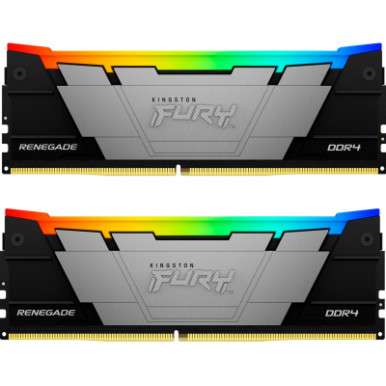 Модуль пам'яті для комп'ютера DDR4 16GB (2x8GB) 3600 MHz Fury Renegade RGB Kingston Fury (ex.HyperX) (KF436C16RB2AK2/16)-4-зображення