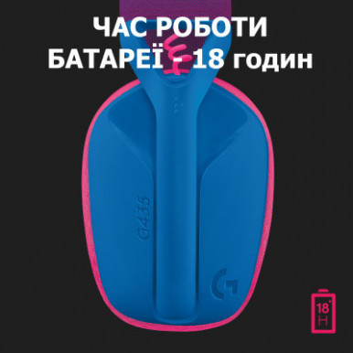 Наушники Logitech G435 Lightspeed Wireless Gaming Headset Blue (981-001062)-19-изображение
