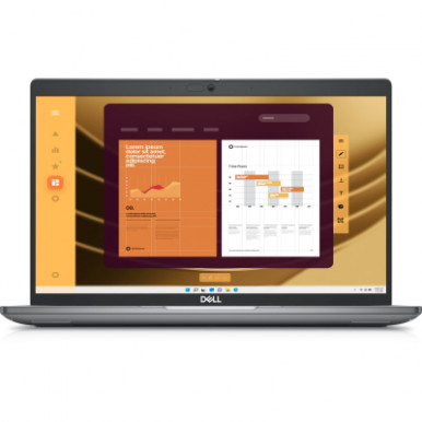 Ноутбук Dell Latitude 5450 14" FHD IPS Touch, Intel U5 135U, 16GB, F512GB, UMA, Win11P, сірий-10-зображення