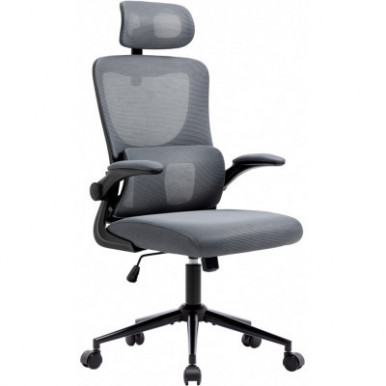 Офісне крісло GT Racer X-5728 Black/Gray-12-зображення