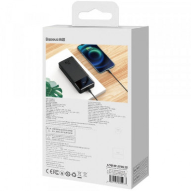 Батарея універсальна Baseus Bipow 20000mAh 25W, PD, QC + cable USB-C/60W (PPBD080001)-17-зображення