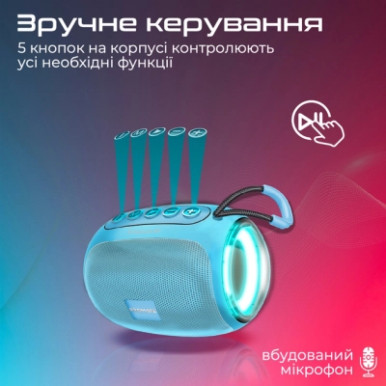 Акустична система Promate Capsule-3 Blue (capsule-3.blue)-14-зображення