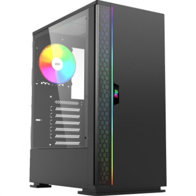 Корпус 2E GAMING Spargo Neo GX910N без БЖ 2xUSB3.0, 1xUSB2.0, 1x120мм ARGB, VGA 300мм, LCS ready, TG Side Panel, ATX, чорний-5-зображення